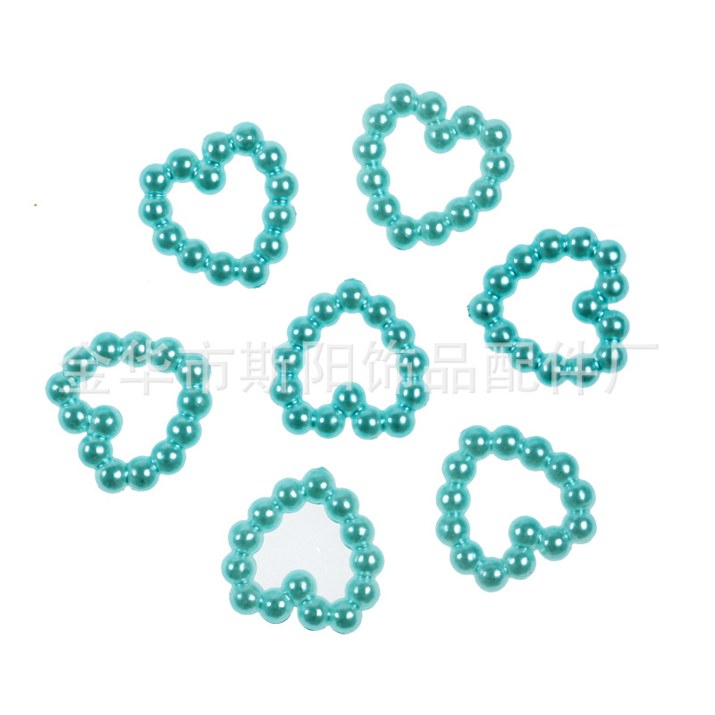 Single peach heart beads 10*10mm heart type paint plastic beads