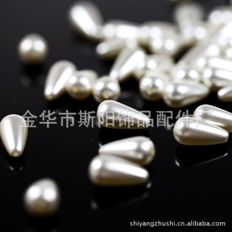 Diy water drop baking paint bulk pearl 10*14mm mobile phone pendant accessories Yiwu manufacturers direct wholesale