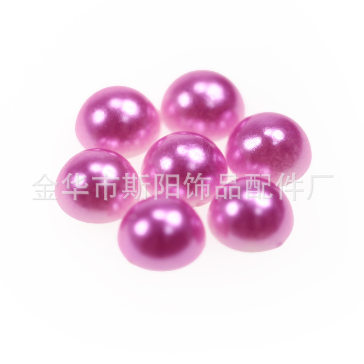 Semi-circular lacquered pearle-like colored beads, single color, starting from 300 yuan, factory direct sales, in stock supply