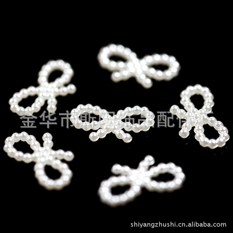 Wholesale new beaded bow, painted plastic loose bead jewelry accessories factory direct sales, in stock supply