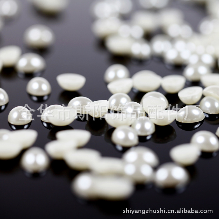Wholesale 14*24mm oval paint powder beads high imitation pearl ABS beads direct sales congyou