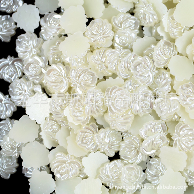 The new Siyang abs novel leaf-shaped baked paint loose beads diy handcrafted plastic pearl manufacturer is selling them in bulk Specification image