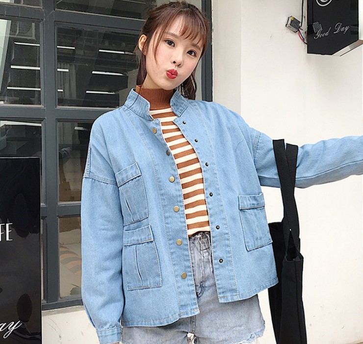 新款牛仔外套女 夹克百搭韩版女装