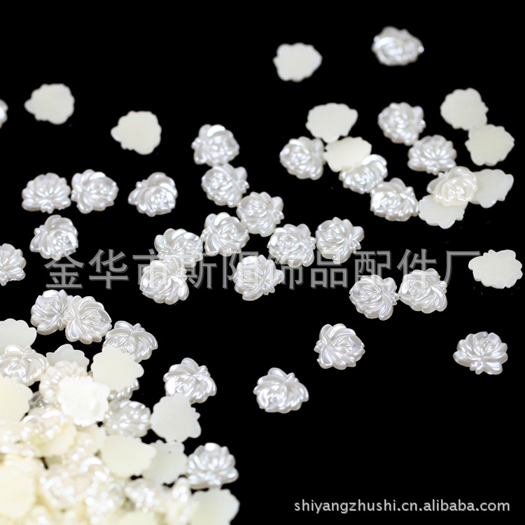 The new Siyang abs novel leaf-shaped baked paint loose beads diy handcrafted plastic pearl manufacturer is selling them in bulk details Picture