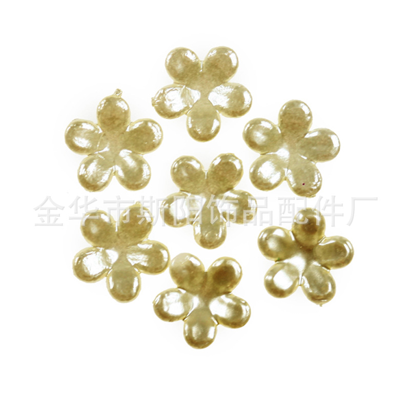 Factory price wholesale pearl accessories, large flowers, various patterns, baked paint, scattered beads, colorful patterns, multiple colors