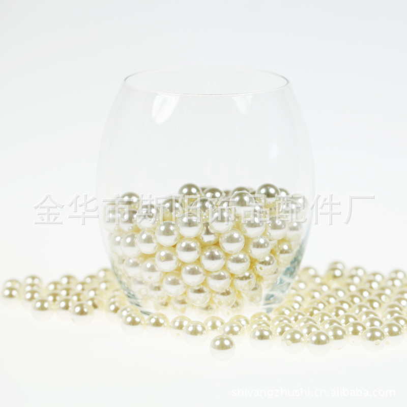 DIY jewelry accessories, hand-strung beads, baked paint, off-white imitation pearl, hand-sewn decorative diamond bracelet beads wholesale details Picture