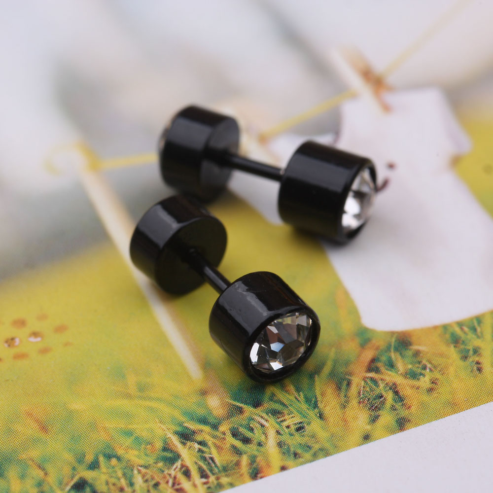 5元店货源男士流行个性时尚磁铁耳钉磁石耳环黑色潮人无耳洞耳夹