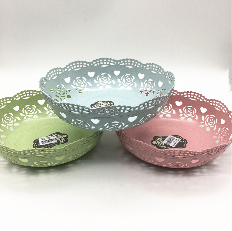 Sunshine Department Store's Wheat Fragrance lace fruit plate, wheat straw round nut plate, fruit plate, living Room snack plate details Picture