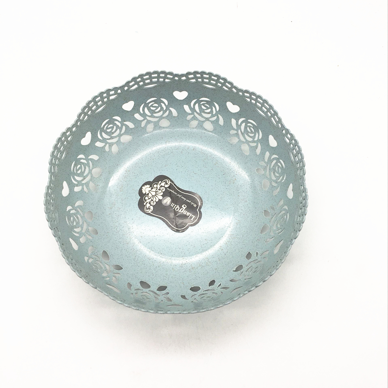 Sunshine Department Store's Wheat Fragrance lace fruit plate, wheat straw round nut plate, fruit plate, living Room snack plate Specification image