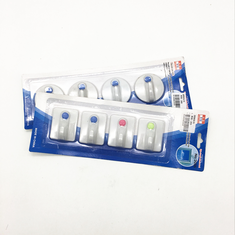 Sunshine Department Store's 4 simple white sticky hooks, coat hooks and strong adhesive hooks Application Scenario