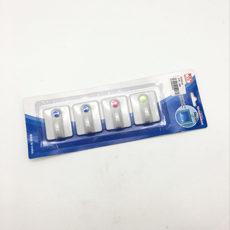 Sunshine Department Store's 4 simple white sticky hooks, coat hooks and strong adhesive hooks Specification image