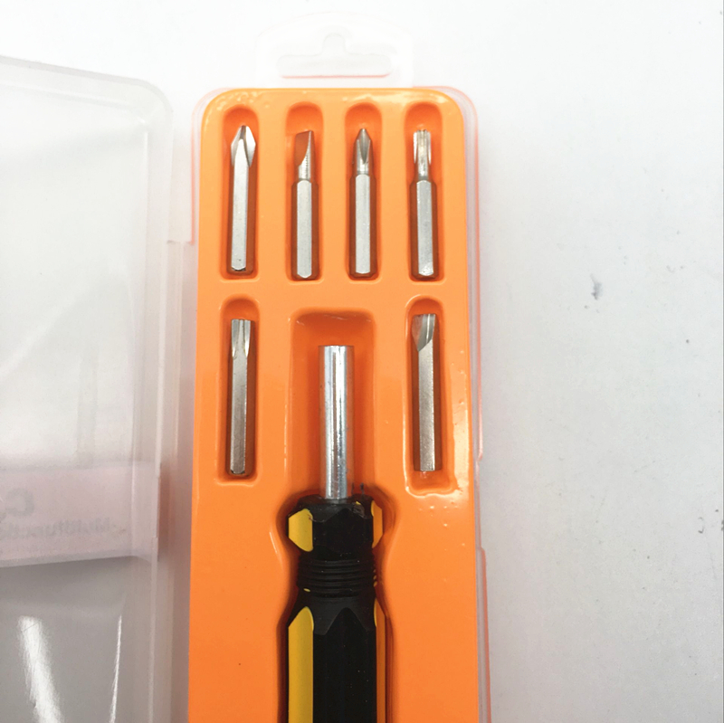 Sunshine Department Store's Six-in-One screwdriver box offers a variety of multi-functional screwdrivers with cross and one-character designs Application Scenario