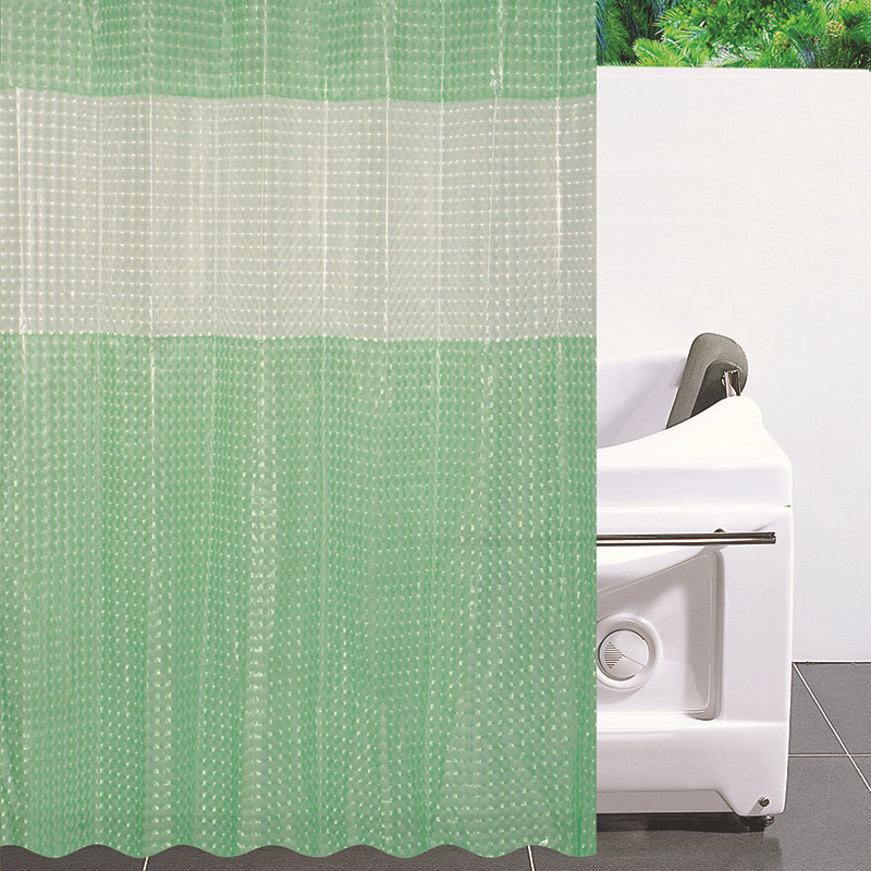 Shower curtain waterproof anti-mildew thickened hanging curtain bathroom partition curtain perforation-free door curtain shower curtain thumbnail