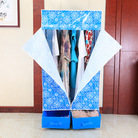 创意简易带抽屉衣橱韩版组合无纺布衣柜折叠拉链式收纳柜子批发