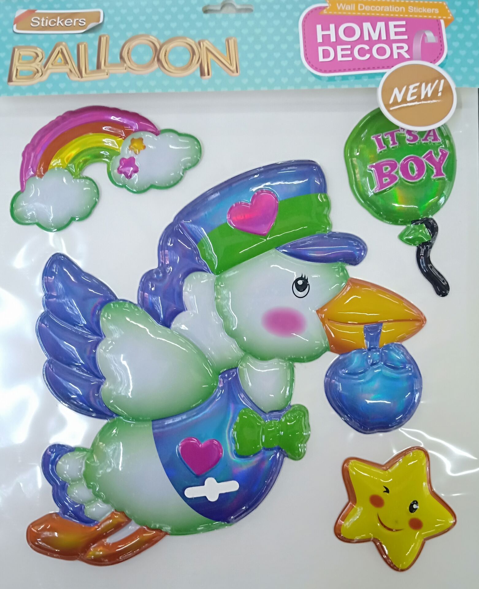 Vacuum-formed cartoon image stickers, wall stickers, layer stickers, interior decoration stickers details Picture