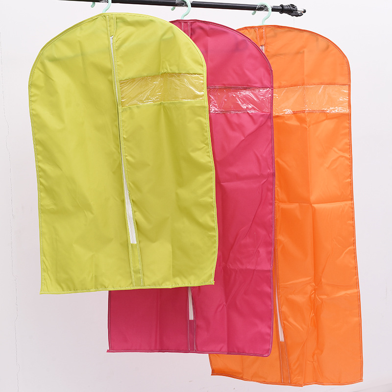 Manufacturers Direct Home Suit Dust Cover Monochrome Oxford Cloth Water Clothes Cover Non-Woven Suit Wholesale Specification drawing