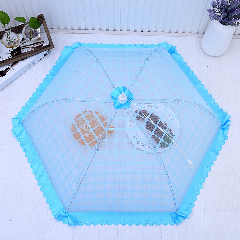 Natural Home Table Food Cover Dust Cover Can Be Disassembled And Washed Foldable Lace Mesh Cloth Cover Manufacturers Wholesale Specification drawing