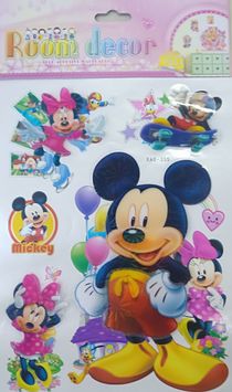 Small cartoon stick layer upon layer stick wall stick 3D stereo stick interior decoration stick