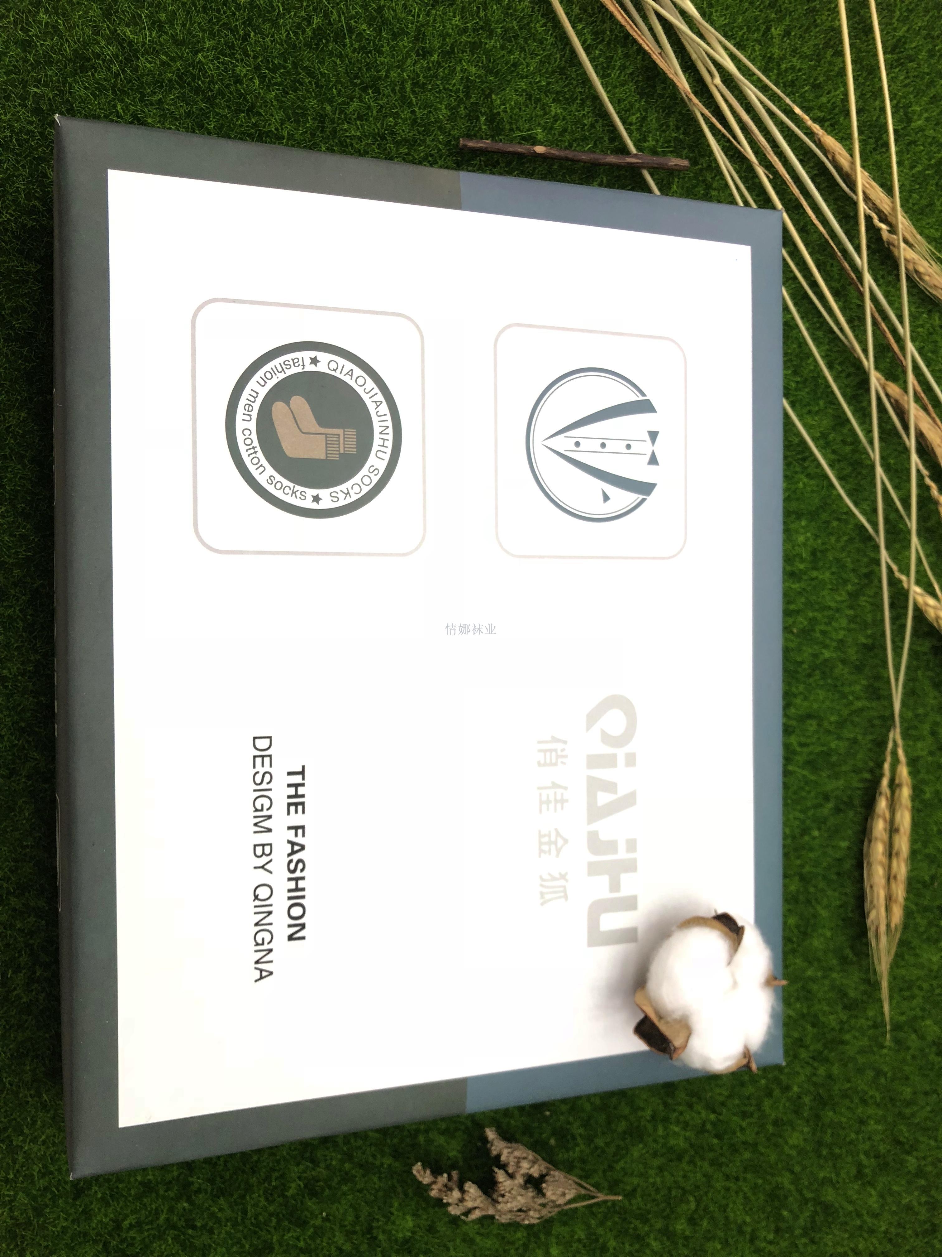 Qiaojia Golden Fox Men's Socks Business Antibacterial mid-cut suit Leather shoes Cotton Autumn and Winter Style Sweat-absorbing color Black bamboo fiber Application Scenario