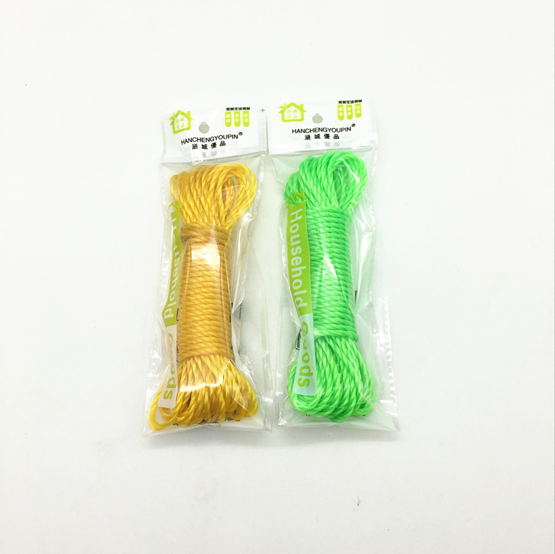 Sunshine Department Store colorful windproof clothes drying rope, anti-slip windproof clothes drying rope, portable hook clothes drying rope