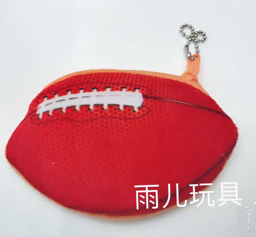 Plush wallet, football wallet, coin purse, ball coin purse, basketball wallet details Picture