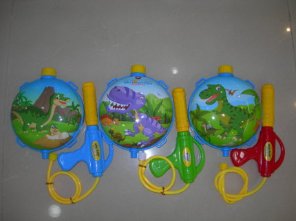 Dinosaur backpack water gun full figure