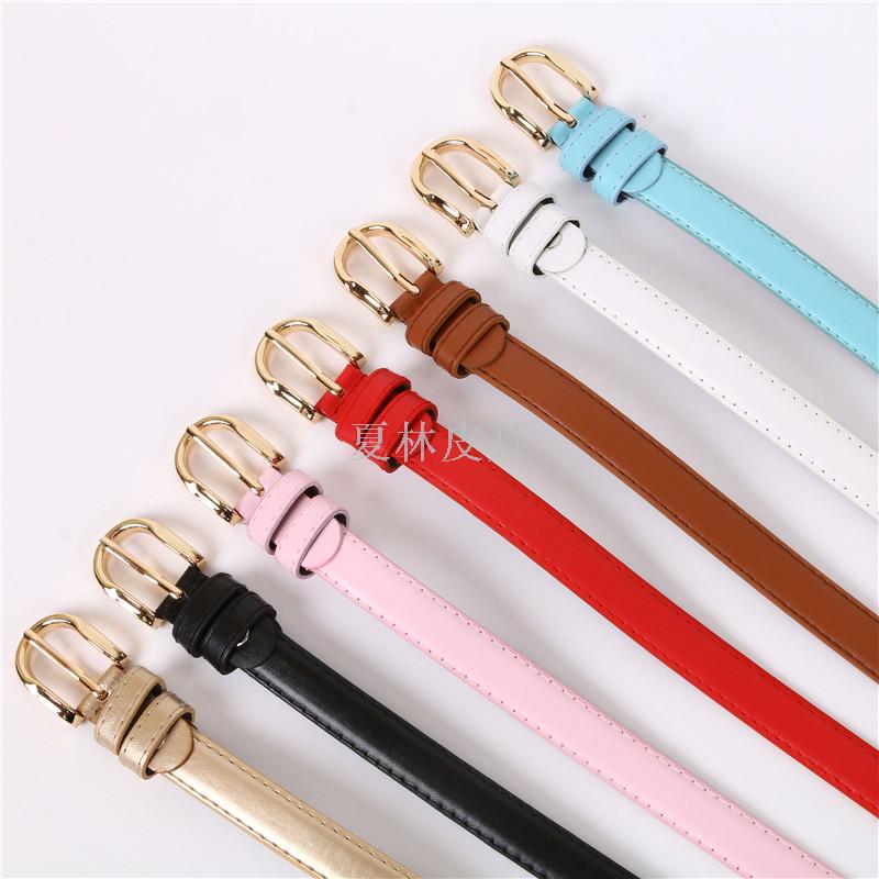 2CM现货直销女士时尚腰带 休闲针扣百搭皮带 厂家直销