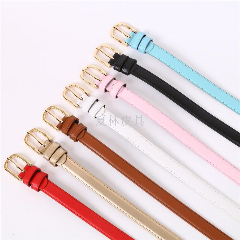 现货2CM消边针扣女士细皮带 百搭裤带装饰腰带 厂家直销夏林