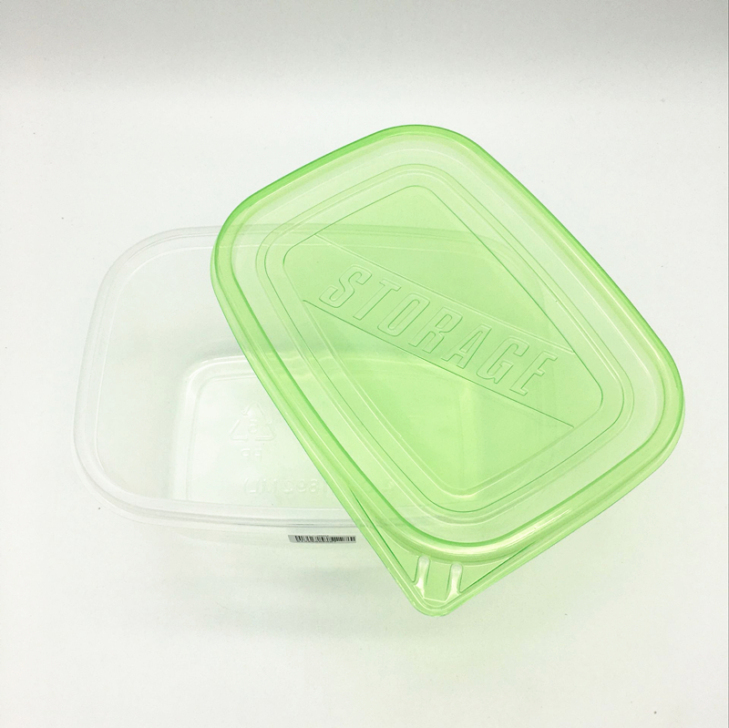 Sunshine Department Store disposable food storage box, plastic thin-walled microwave lunch box with lid, square takeout lunch box Specification image