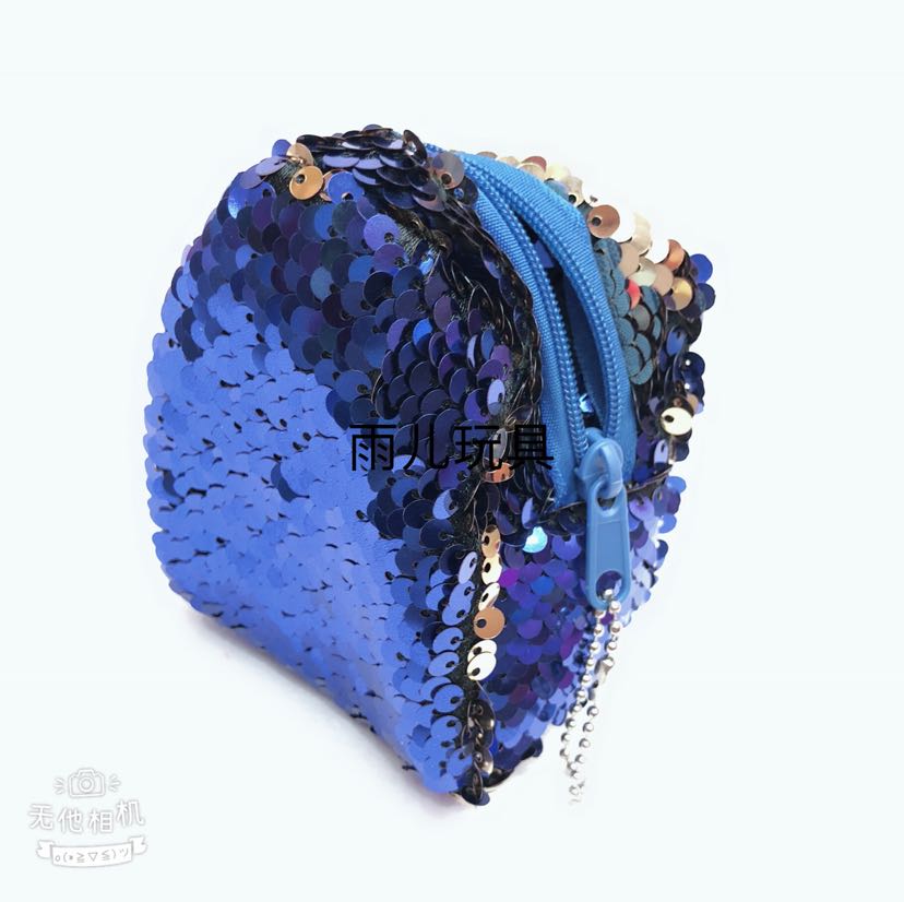 Plush toy coin purse, three-dimensional plush wallet, sequined wallet, small schoolbag wallet details Picture