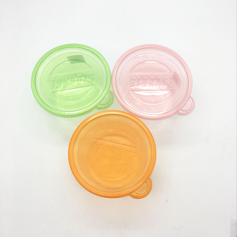 Sunshine department store disposable fresh-keeping box Plastic sealed box Microwave lunch box with cover round packing lunch box