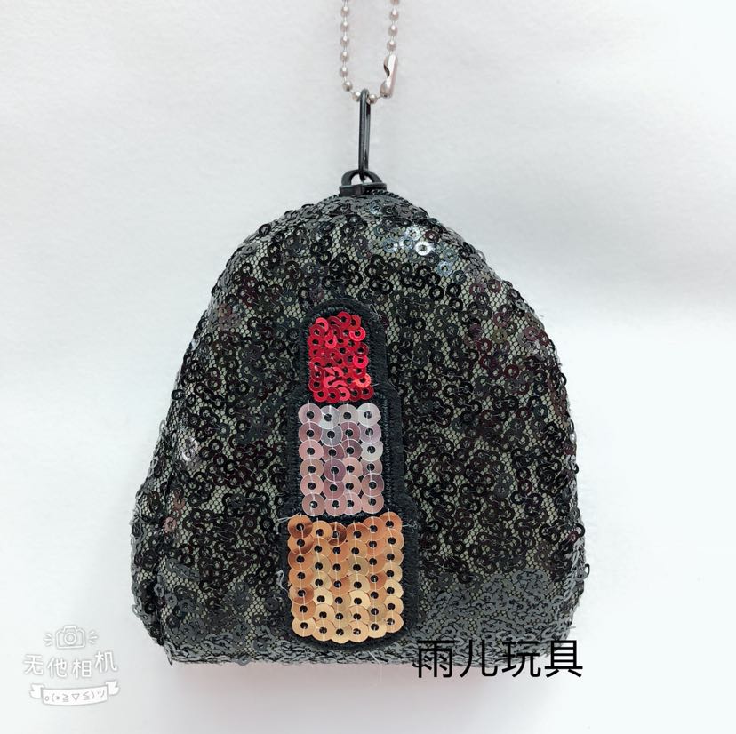 Sequined wallet, plush wallet, small sequined bag, sequined three-dimensional small schoolbag, coin purse Application Scenario