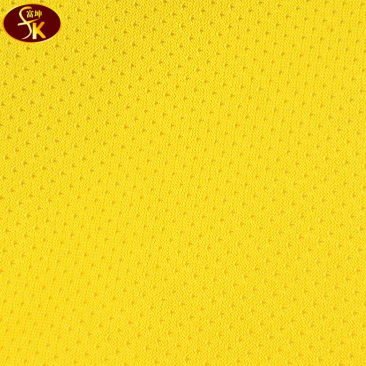 Full Sky Star mesh fabric, full polyester low-elasticity bird's eye fabric, breathable sportswear lining, mesh fabric, polyester knitted fabric details Picture