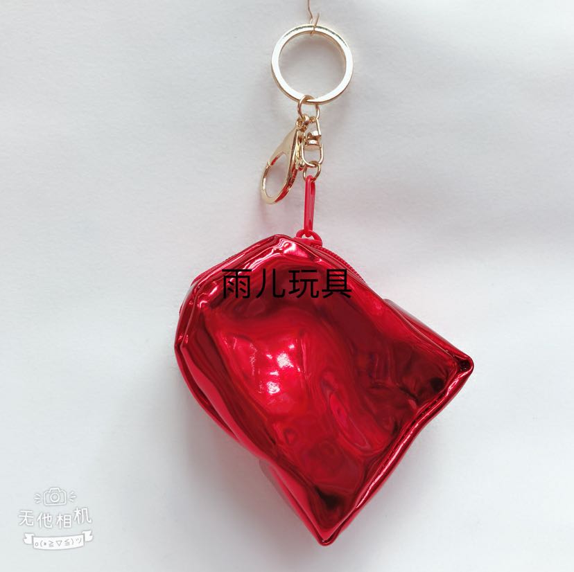 Lei She wallet, plush wallet, pu bag, coin purse, shiny leather bag