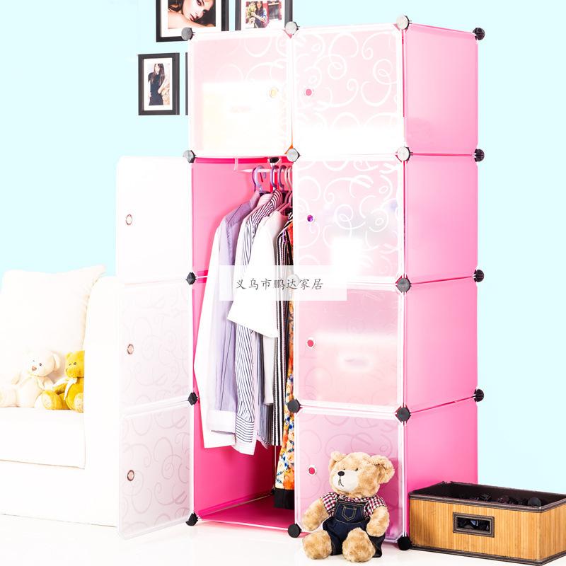 خزانة الملابس المبسَّطة من طراز 8 Diyy مجموعة من البلاستيك من أجل خزانة الملابس Specification image
