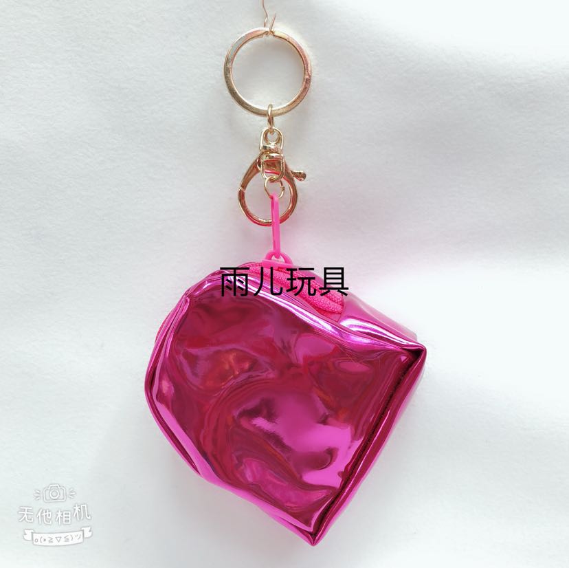 Lei She wallet, plush wallet, pu bag, coin purse, shiny leather bag details Picture