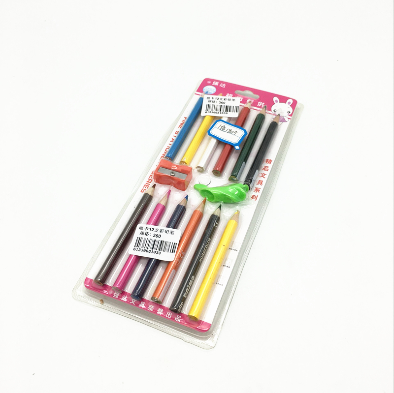 Sunshine Department Store Card: 12 colored pencils, colored brushes, colored pens, colored pens + pencil sharpener + pen grip corrector Application Scenario