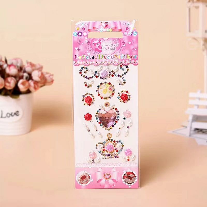 New acrylic love diamond portable acrylic DIY stickers