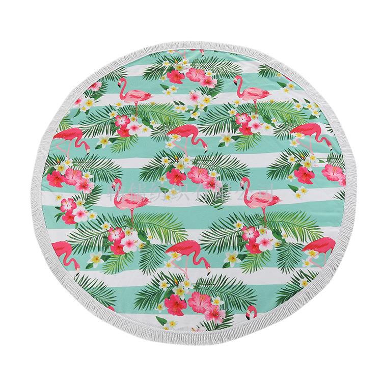 Tassel super large round beach cushion, yoga mat, beach vacation blanket details Picture