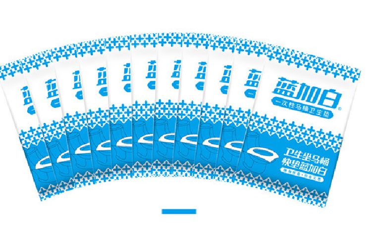 Blue And White Disposable Toilet Seat Specification drawing