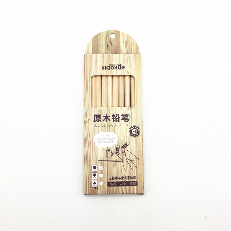 Sunshine Department Store's eco-friendly box contains ten pencils, hexagonal wooden pencils and student writing pencils
