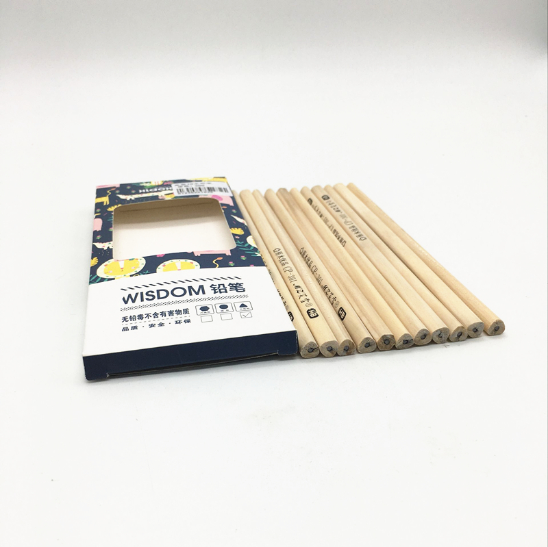 Sunshine Department Store's eco-friendly box contains ten pencils, including triangular wooden pencils and student writing pencils Application Scenario