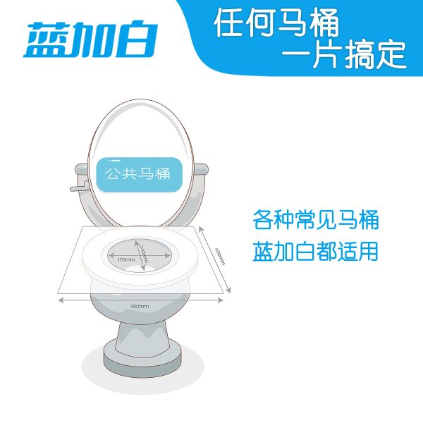 Blue And White Disposable Toilet Seat Application Scenario