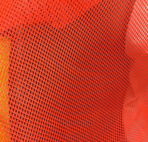 Warp knitted filament mesh cloth traffic police cloth sanitation worker vest cloth luggage seat fabric polyester knitted fabric