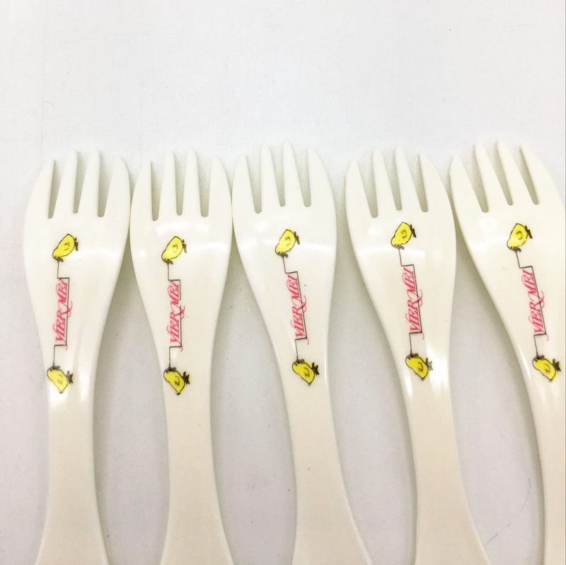 Sunshine Department Store Children's and baby complementary Food two-end spoon Cartoon double-purpose spoon Children's double-purpose spoon fork Specification image