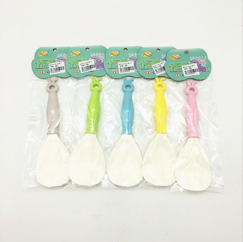 Sunshine Department Store's little rabbit head rice spoon, cartoon non-stick rice spoon, rice cooker spoon, and rice serving spoon