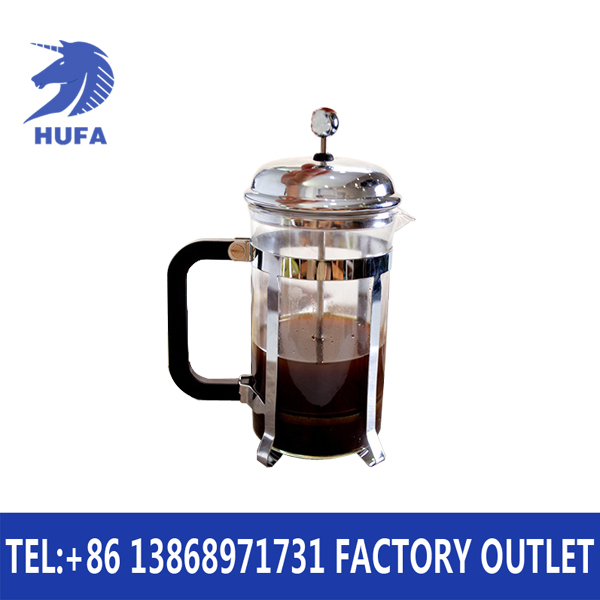 Stainless steel French press cup, French press pot, French coffee pot, tea brewing cup, filter press pot, glass pot details Picture