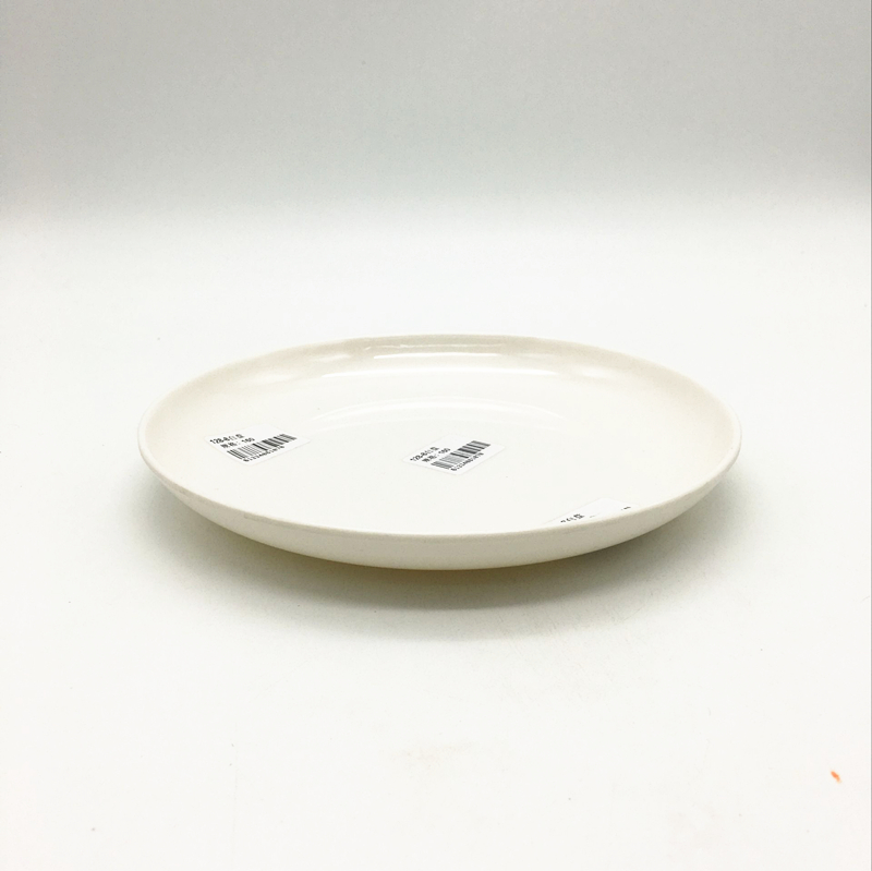 Sunshine Department Store's imitation porcelain tableware plates, white flat base, vegetable plates, dumpling plates, dinner plates and dessert plates Application Scenario