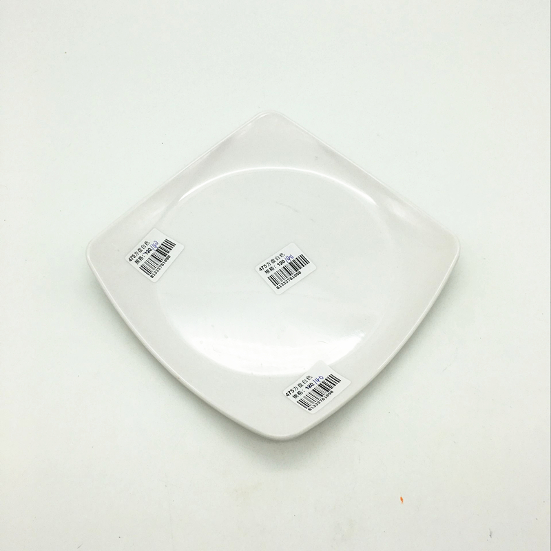 Sunshine Department Store's imitation porcelain tableware plates, white square flat base plates for vegetables, dumplings, dinner plates and desserts Application Scenario