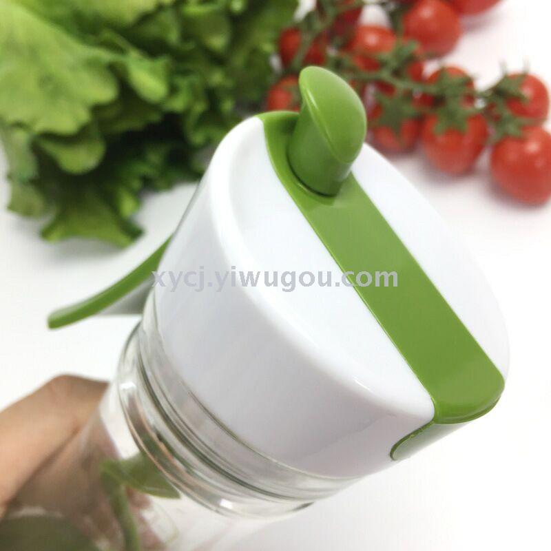 Seasoning bottle, manual seasoning mixing cup, stirring cup, salad cup, seasoning jar, kitchen tools, automatic stirring Specification image